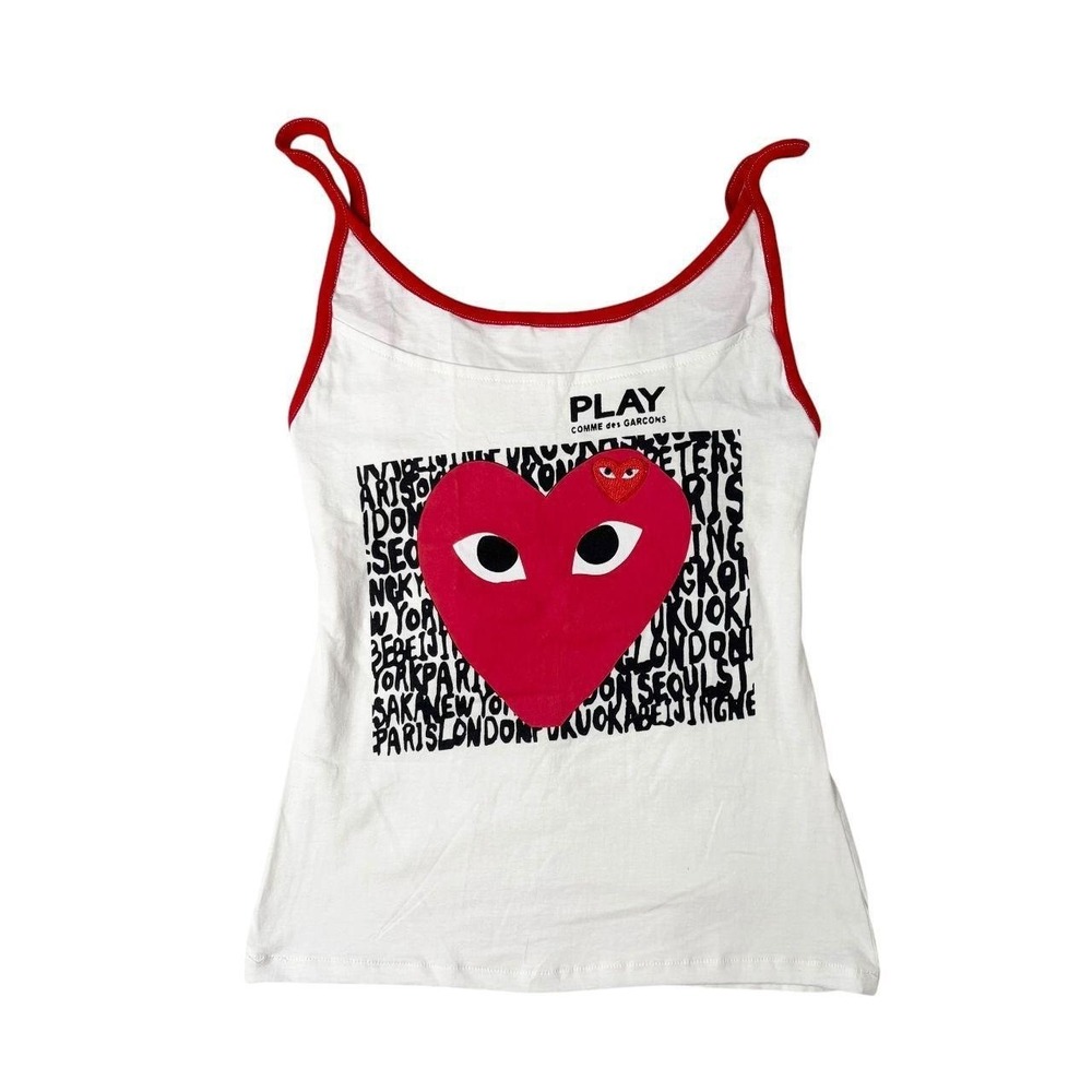 Comme des Garcons PLAY rework graphic tank top